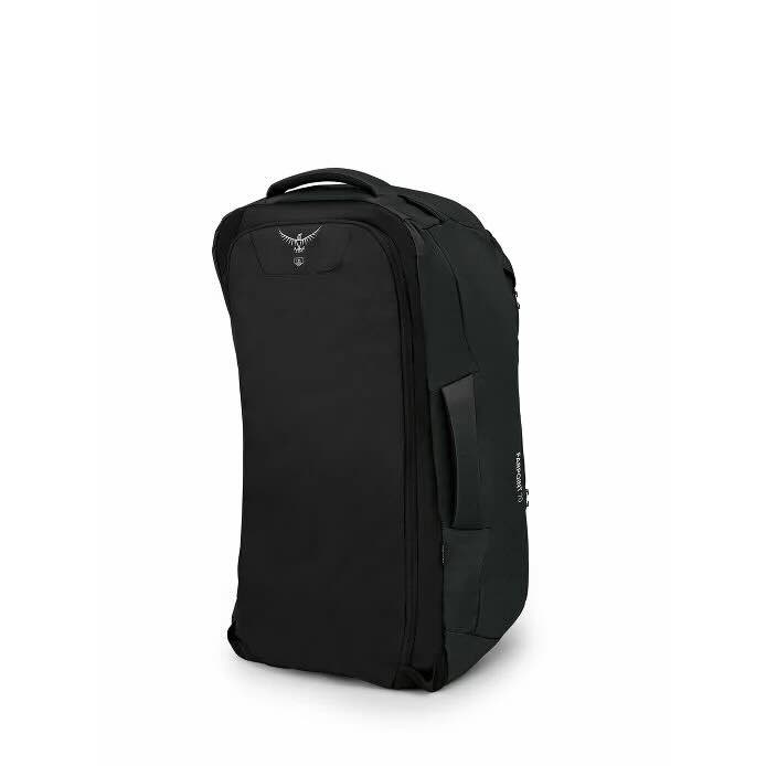 Farpoint 70L, main backpack with straps and belt stowed (from Osprey website)